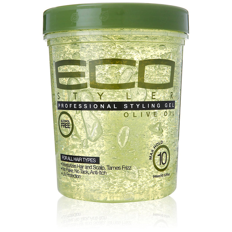 Eco Style Professional  Styling Gel, Olive Oil, 32 Oz