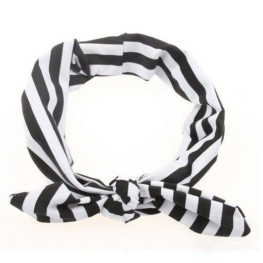 Baby/Toddler Striped Headbands with Turban Knot (Set of 3 different co ...