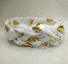 Baby/Toddler Gold Polka Dot Turban Headbands (Set of 2)