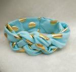 Baby/Toddler Gold Polka Dot Turban Headbands (Set of 2)